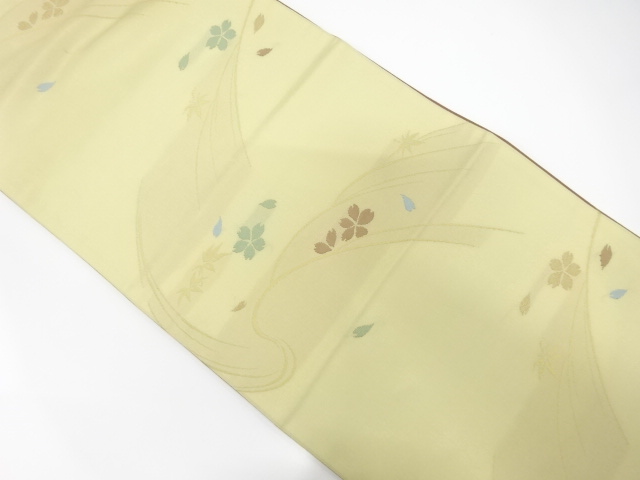 JAPANESE FUKURO OBI / WOVEN SAKURA